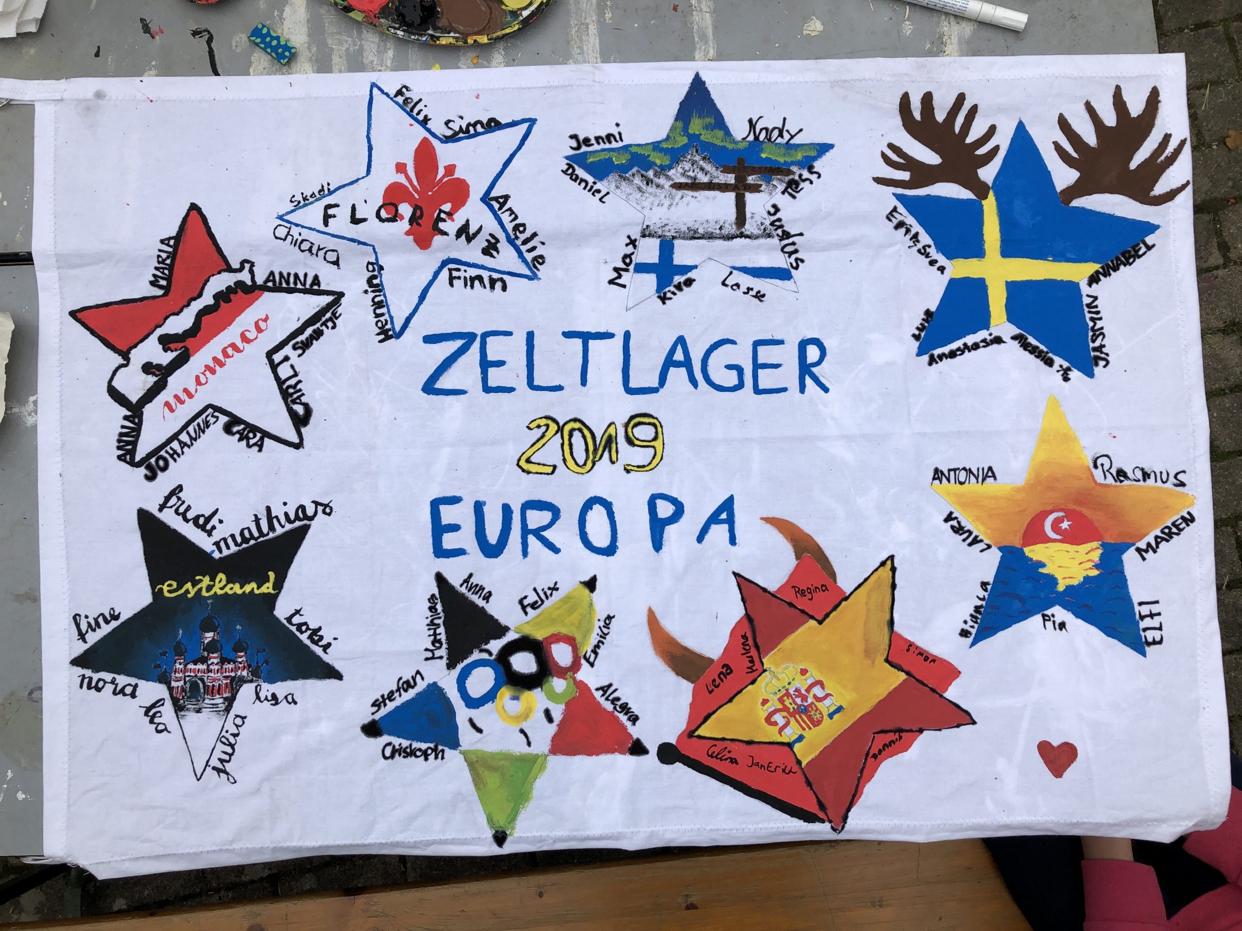 Zeltlager Banner