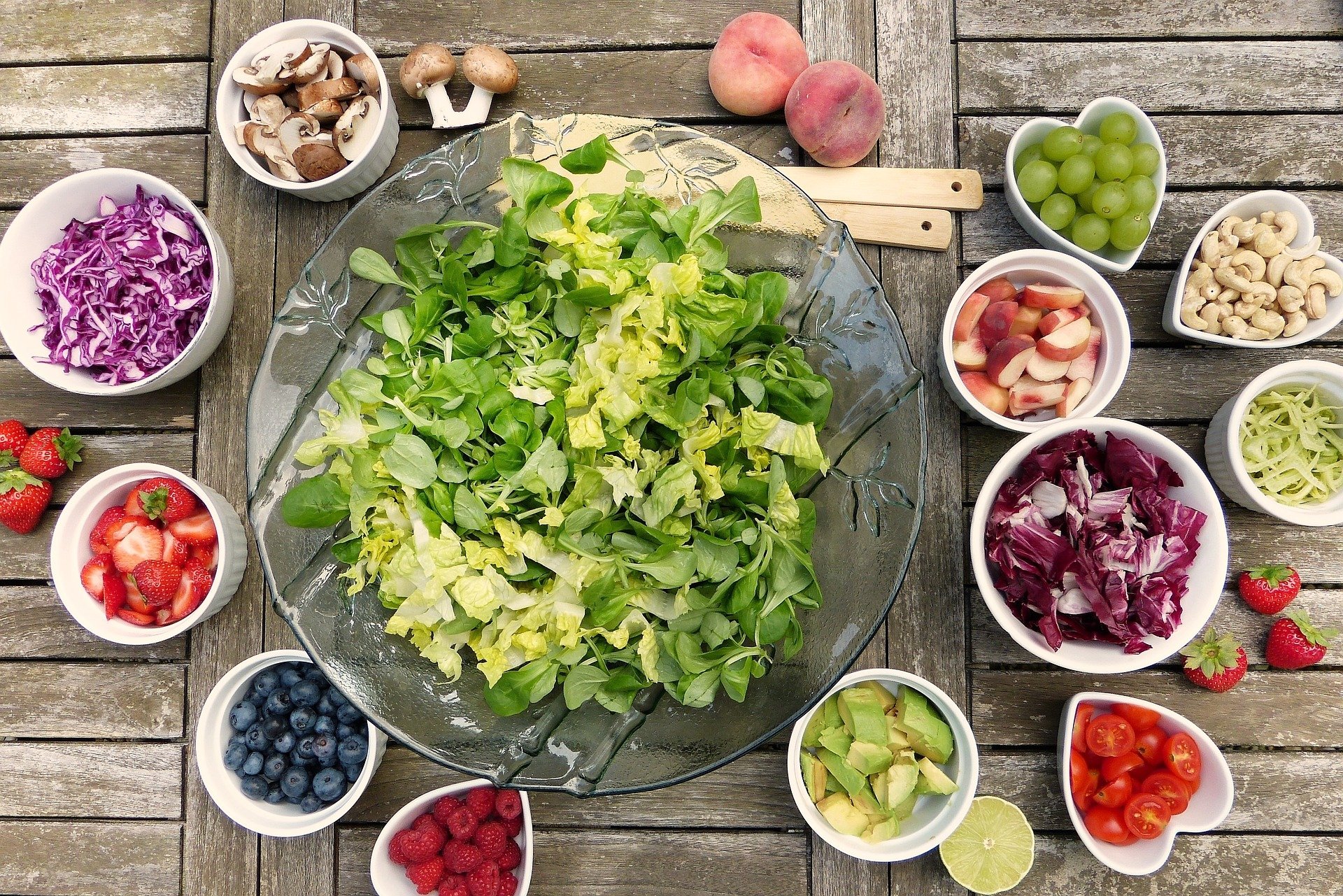 Salat, Gemüse und Obst - Fasten